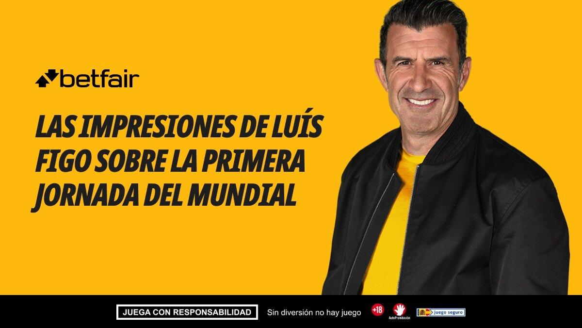 Luís Figo: "Fue una sorpresa que Messi hiciera tres goles en el primer partido"