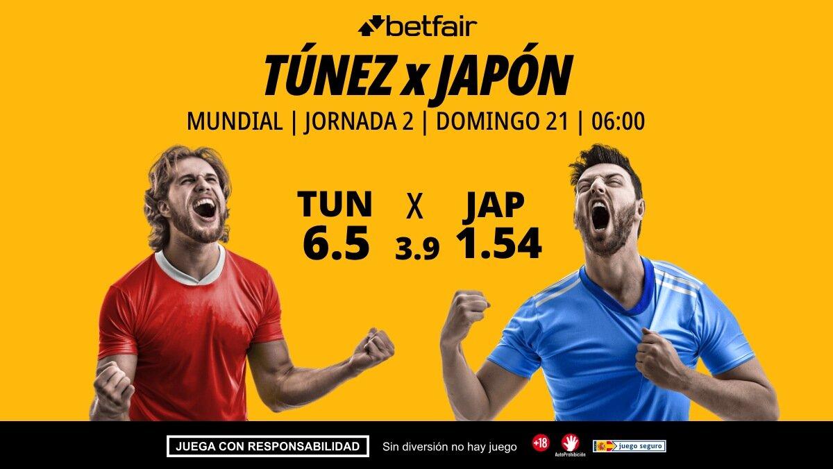Túnez - Japón: alineaciones, horario, dónde ver, pronósticos y estadísticas