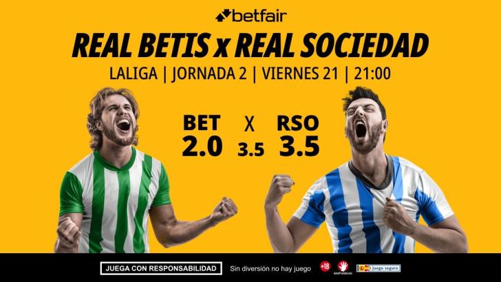 Real Betis - Real Sociedad: alineaciones, horario, dónde ver, pronósticos y estadísticas