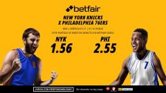 New York Knicks - Philadelphia 76ers: horario, dónde ver, bajas, estadísticas y pronósticos
