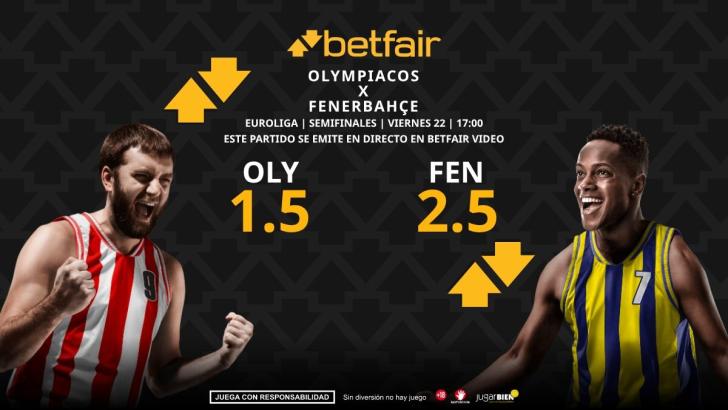 Olympiacos - Fenerbahçe: horario, dónde ver, pronósticos, estadísticas y cuadro