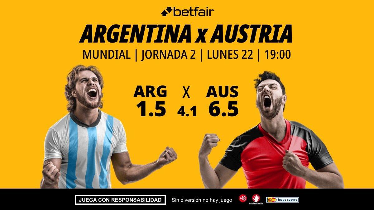 Argentina - Austria: alineaciones, horario, dónde ver, pronósticos y estadísticas