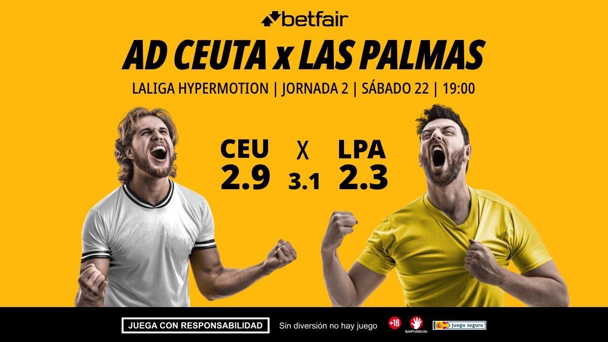 AD Ceuta - UD Las Palmas: alineaciones, horario, dónde ver, pronósticos y estadísticas