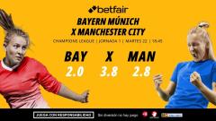 Bayern Múnich - Manchester City: alineaciones, horario, dónde ver, pronósticos y estadísticas