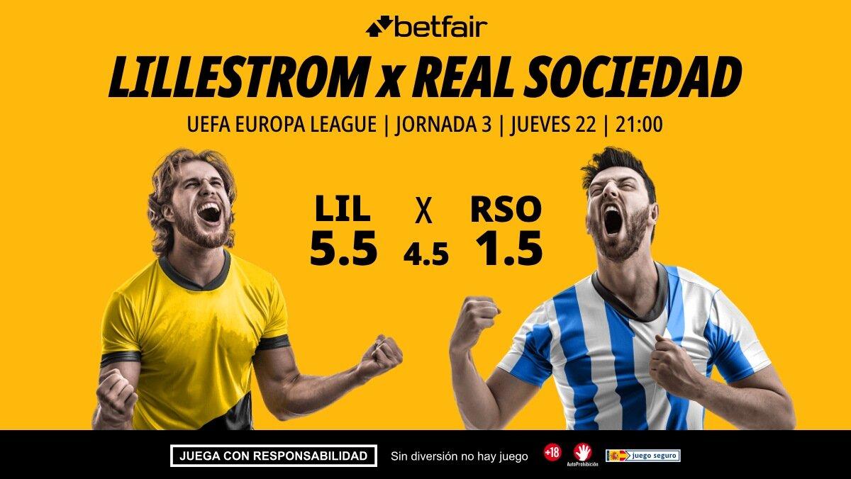 Lillestrom - Real Sociedad: alineaciones, horario, dónde ver, pronósticos y estadísticas