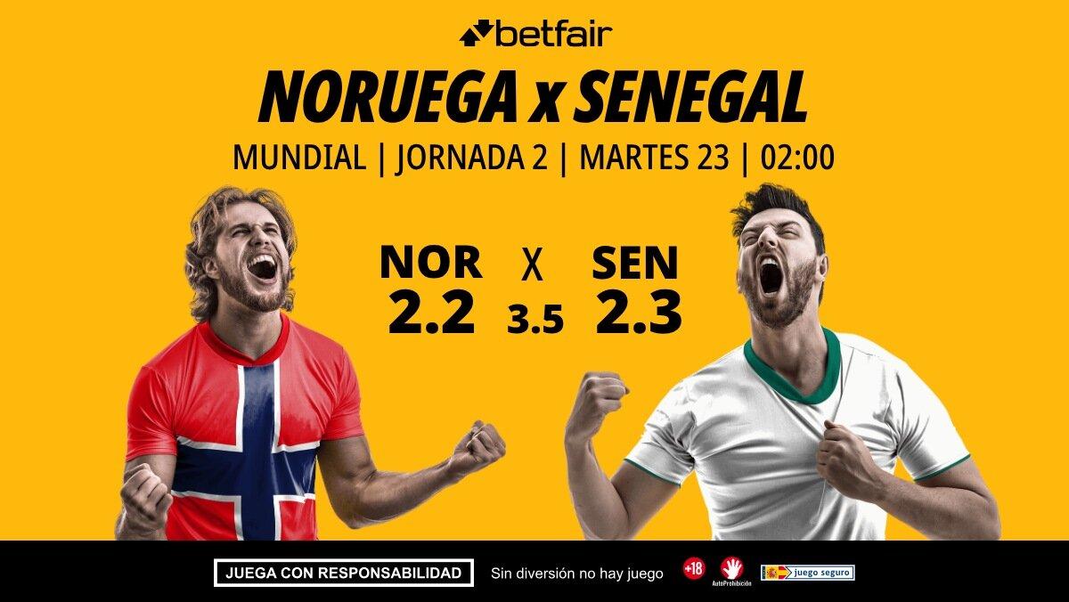 Noruega - Senegal: alineaciones, horario, dónde ver, pronósticos y estadísticas