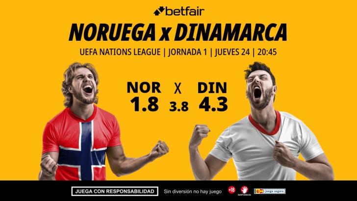 Noruega - Dinamarca: alineaciones, horario, dónde ver, pronósticos y estadísticas