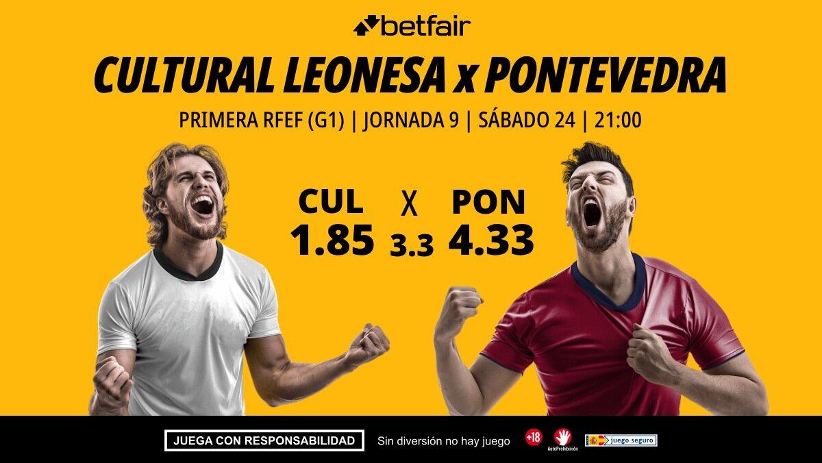 Cultural Leonesa - Pontevedra: alineaciones, horario, dónde ver, pronósticos y estadísticas
