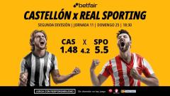 Castellón - Real Sporting: alineaciones, horario, dónde ver, pronósticos y estadísticas