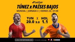 Túnez - Países Bajos: alineaciones, horario, dónde ver, pronósticos y estadísticas