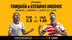 Turquía - Estados Unidos: alineaciones, horario, dónde ver, pronósticos y estadísticas