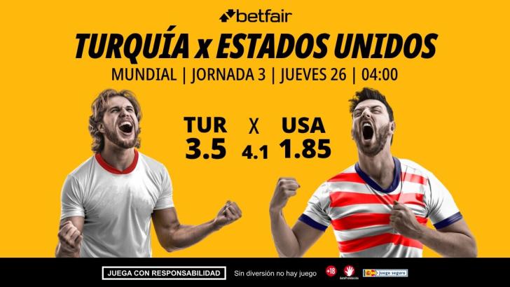 Turquía - Estados Unidos: alineaciones, horario, dónde ver, pronósticos y estadísticas