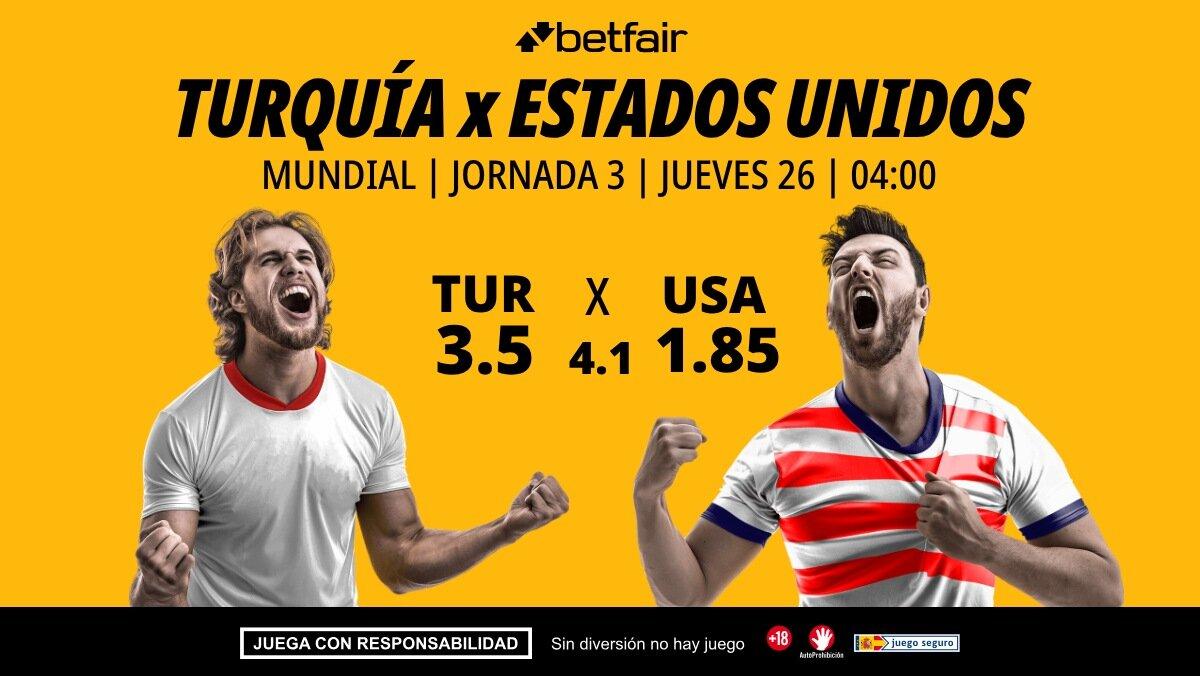 Turquía - Estados Unidos: alineaciones, horario, dónde ver, pronósticos y estadísticas