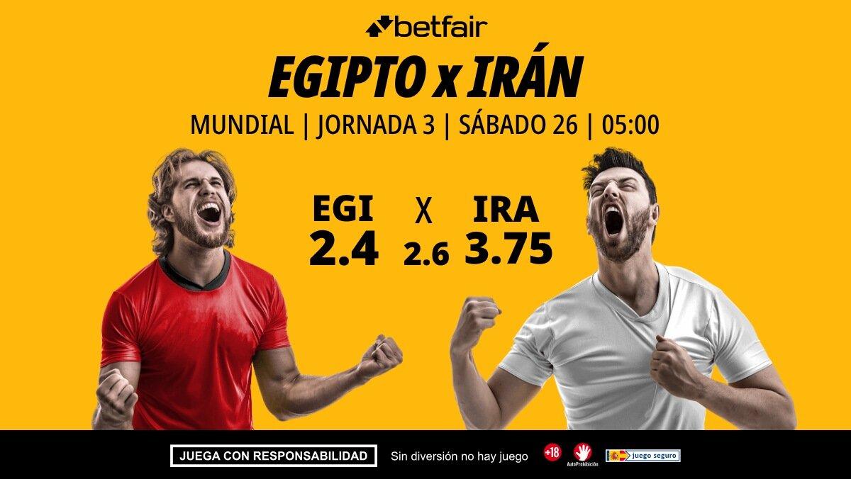 Egipto - Irán: alineaciones, horario, dónde ver, pronósticos y estadísticas