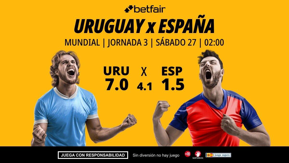 Uruguay - España: alineaciones, horario, dónde ver, pronósticos y estadísticas