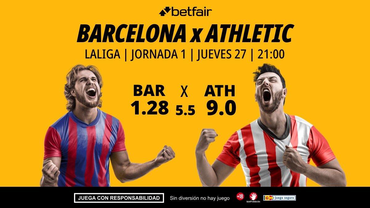 FC Barcelona - Athletic Club: alineaciones, horario, dónde ver, pronósticos y estadísticas