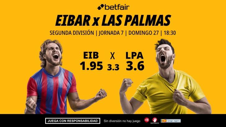Eibar - Las Palmas: alineaciones, horario, dónde ver, pronósticos y estadísticas