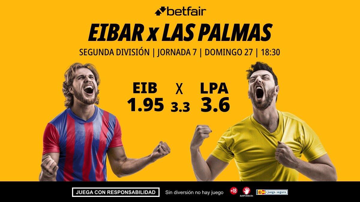 Eibar - Las Palmas: alineaciones, horario, dónde ver, pronósticos y estadísticas