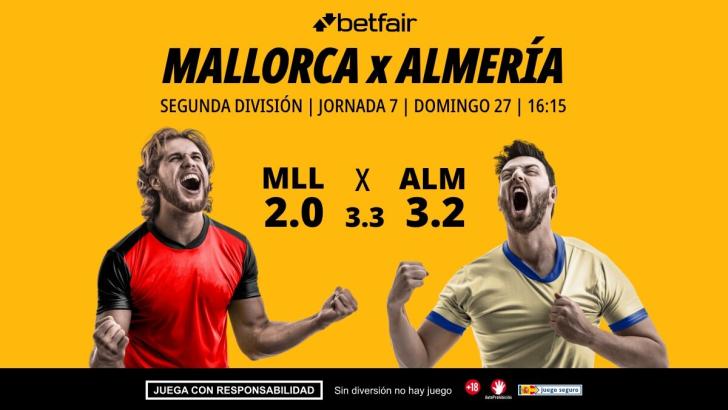 Mallorca - Almería: alineaciones, horario, dónde ver, pronósticos y estadísticas