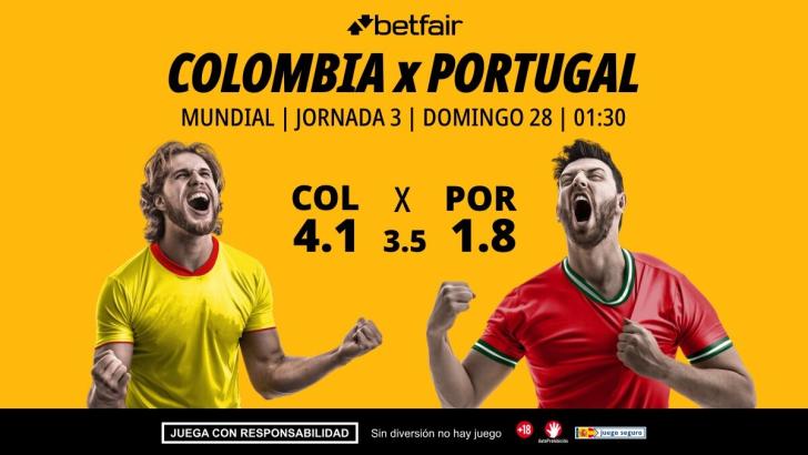 Colombia - Portugal: alineaciones, horario, dónde ver, pronósticos y estadísticas