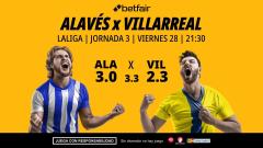 Alavés - Villarreal: alineaciones, horario, dónde ver, pronósticos y estadísticas