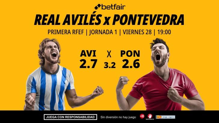 Real Avilés - Pontevedra: horario, dónde ver, pronósticos, clasificación y estadísticas