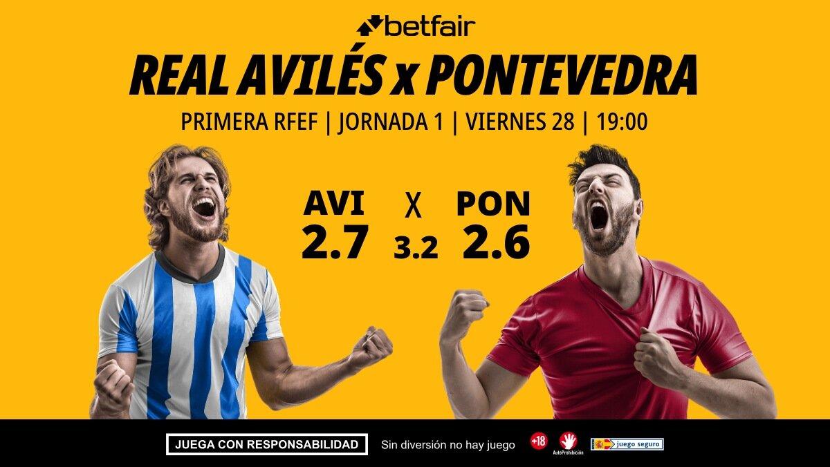 Real Avilés - Pontevedra: horario, dónde ver, pronósticos, clasificación y estadísticas