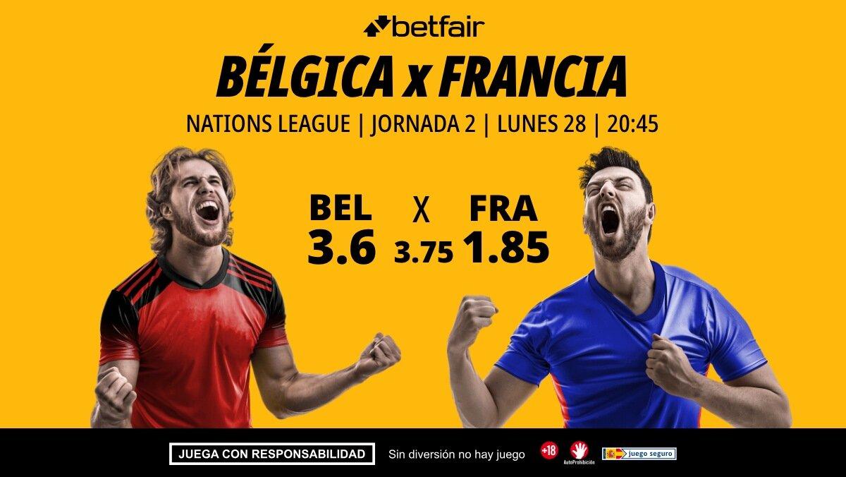 Bélgica - Francia: alineaciones, horario, dónde ver, pronósticos y estadísticas