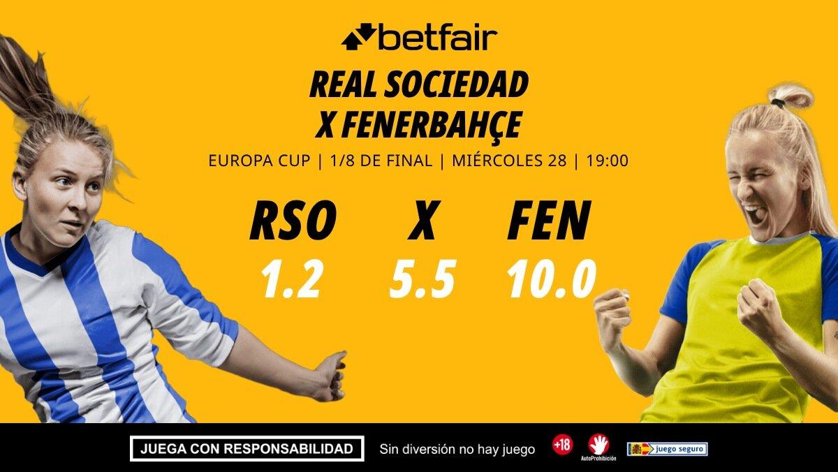 Real Sociedad - Fenerbahçe: alineaciones, horario, dónde ver, pronósticos y estadísticas