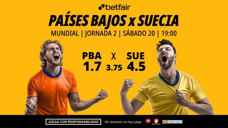 Países Bajos - Suecia: horario, dónde ver, alineaciones, pronósticos y estadísticas