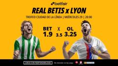 Real Betis - Olympique de Lyon: alineaciones, horario, dónde ver, pronósticos y estadísticas