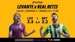 Levante - Betis: alineaciones, horario, dónde ver, pronósticos y estadísticas