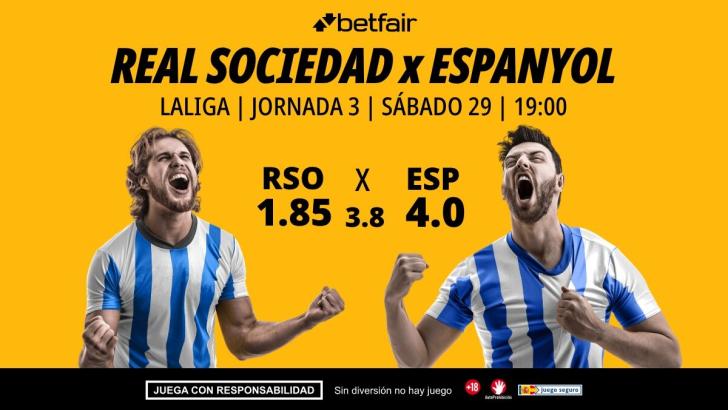 Real Sociedad - Espanyol: alineaciones, horario, dónde ver, pronósticos y estadísticas