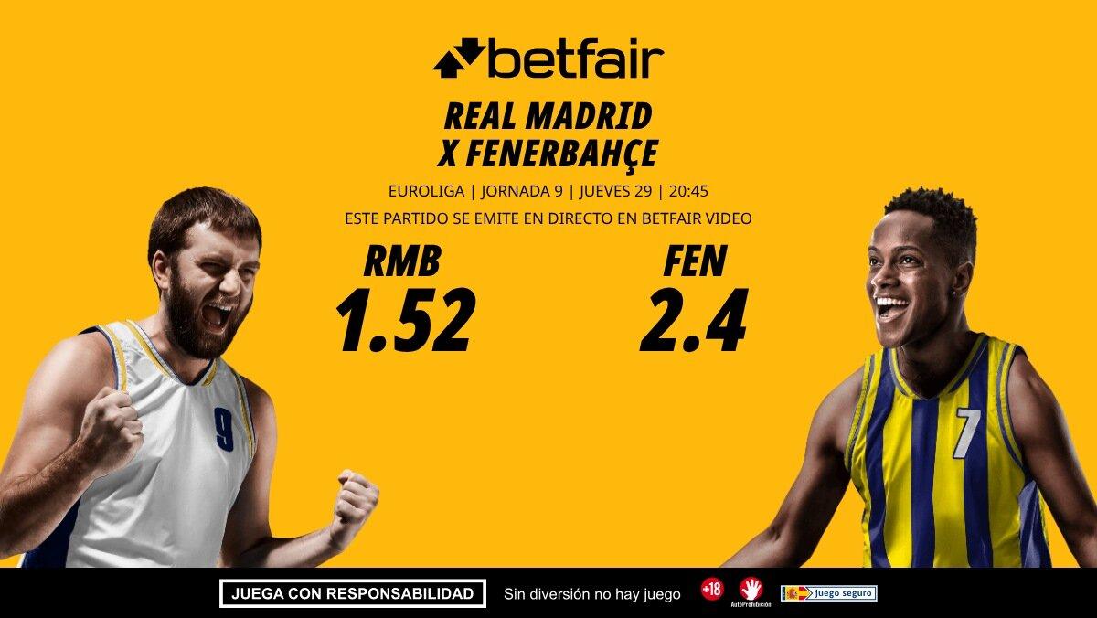 Real Madrid - Fenerbahçe: horario, dónde ver, bajas, estadísticas y pronósticos