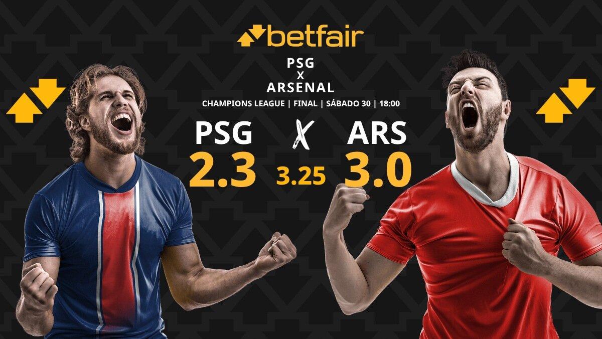 PSG - Arsenal: horario, dónde ver, estadísticas y pronósticos