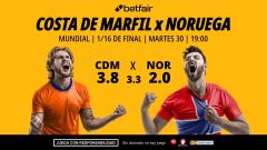 Costa de Marfil - Noruega: alineaciones, horario, dónde ver, pronósticos y estadísticas