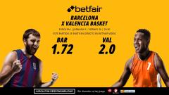 FC Barcelona - Valencia Basket: horario, dónde ver, bajas, estadísticas y pronósticos