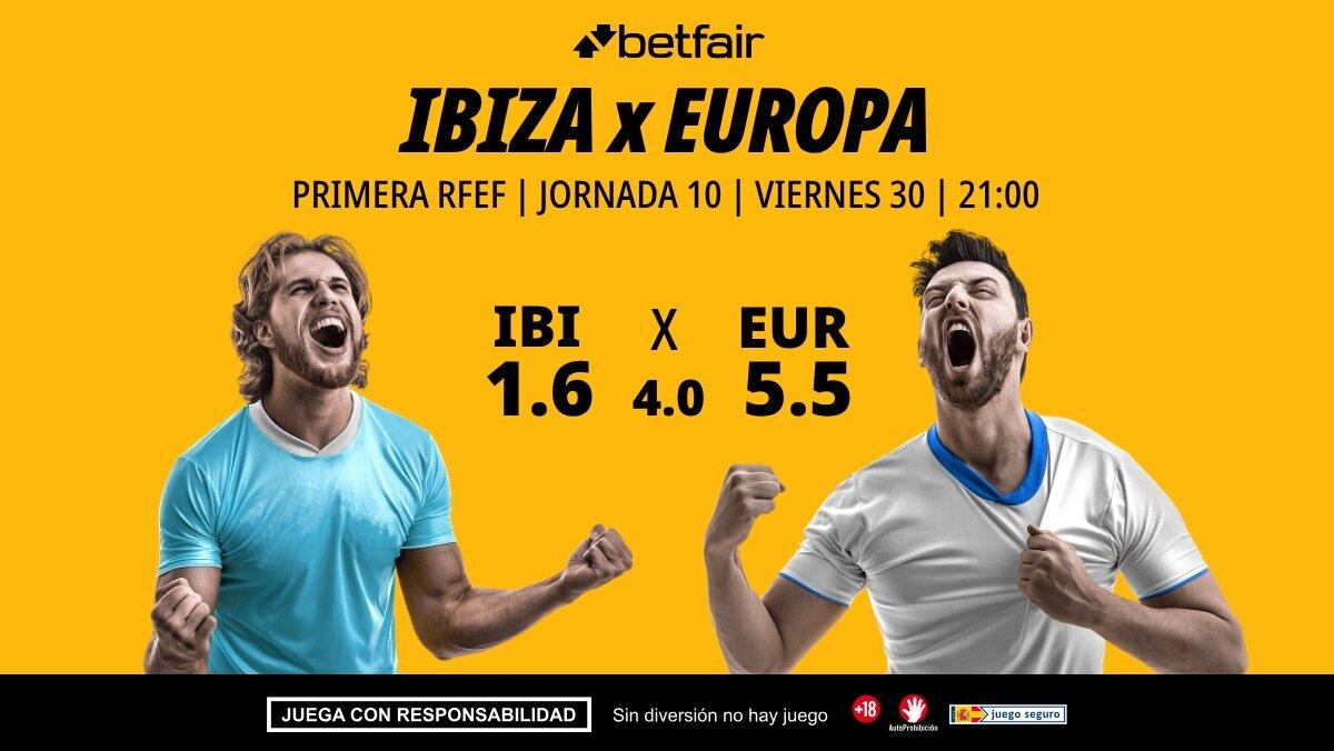 UD Ibiza - CE Europa: alineaciones, horario, dónde ver, pronósticos y estadísticas