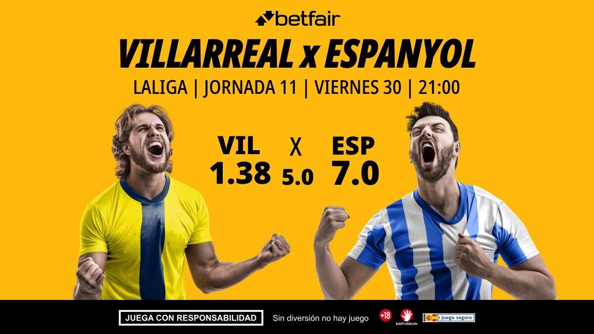 Villarreal - Espanyol: alineaciones, horario, dónde ver, pronósticos y estadísticas