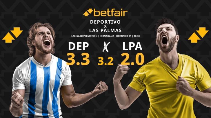 Deportivo de La Coruña - UD Las Palmas: horario, dónde ver, estadísticas, pronósticos y clasificación