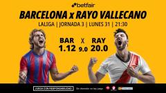 Barcelona - Rayo Vallecano: alineaciones, horario, dónde ver, pronósticos y estadísticas