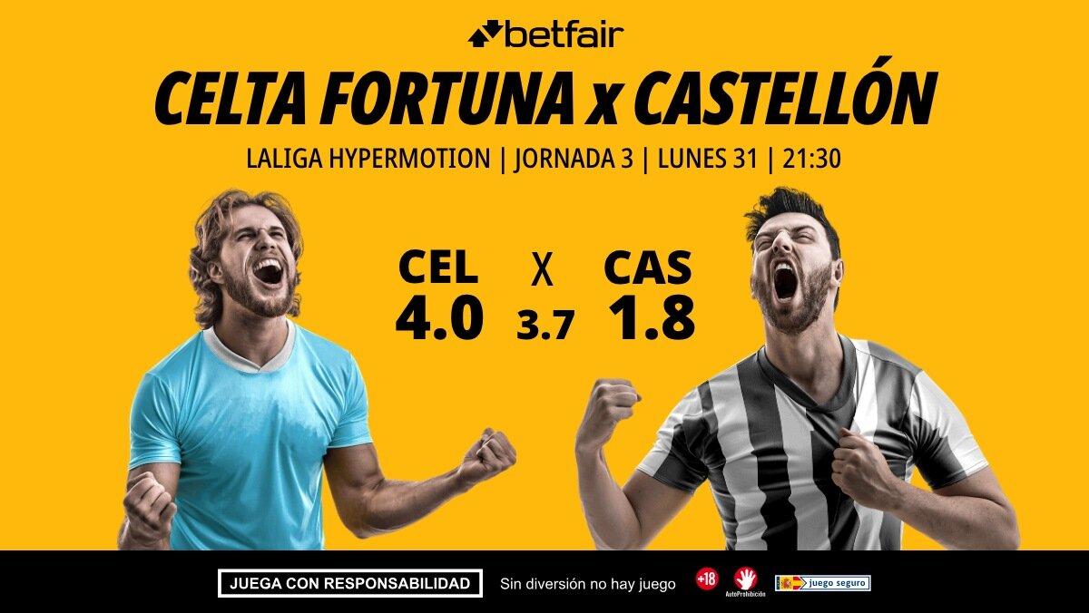 Celta Fortuna - Castellón: alineaciones, horario, dónde ver, pronósticos y estadísticas