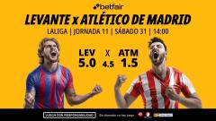 Levante - Atlético de Madrid: alineaciones, horario, dónde ver, pronósticos y estadísticas