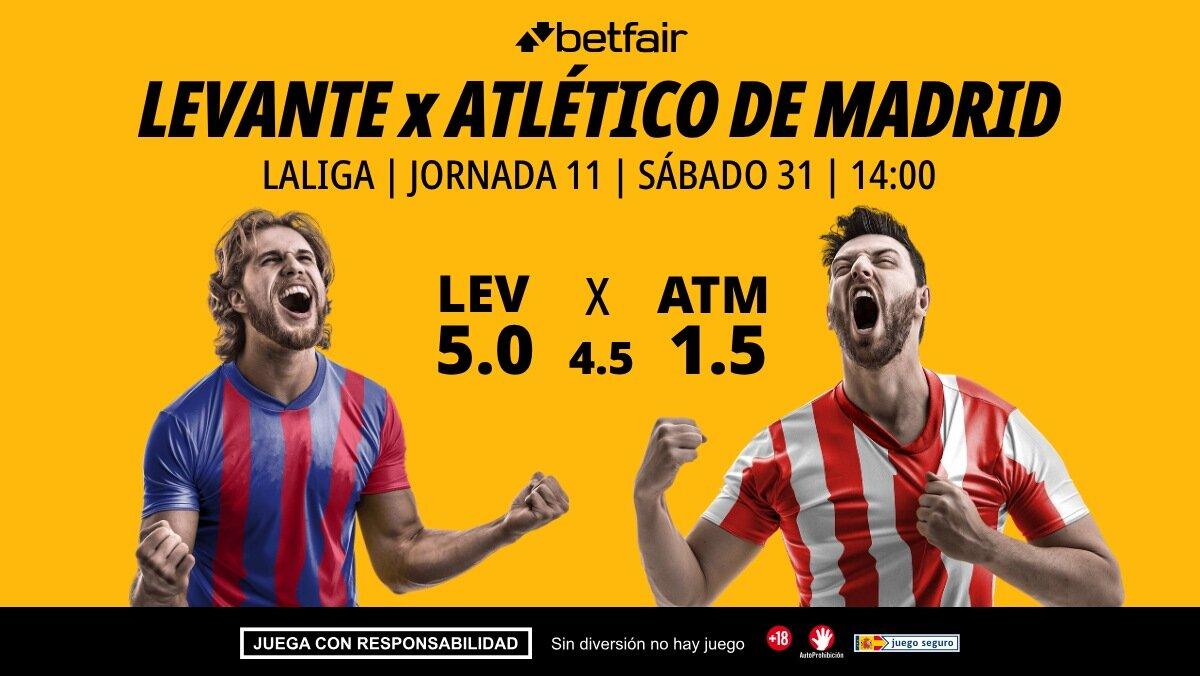 Levante - Atlético de Madrid: alineaciones, horario, dónde ver, pronósticos y estadísticas