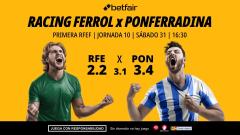 Racing de Ferrol - Ponferradina: horario, dónde ver, pronósticos, clasificación y estadísticas