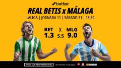 Real Betis - Málaga: alineaciones, horario, dónde ver, pronósticos y estadísticas