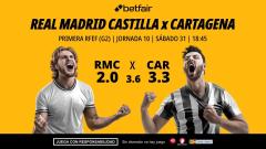 Real Madrid Castilla - Cartagena: alineaciones, horario, dónde ver, pronósticos y estadísticas