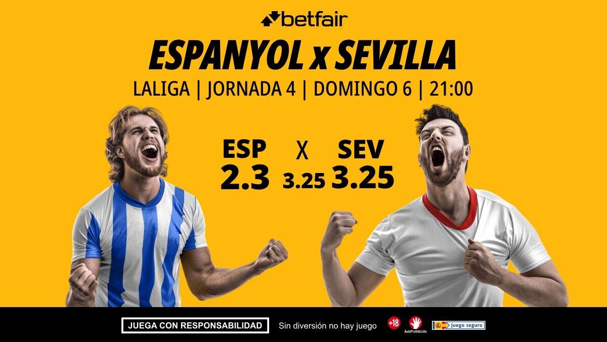 Espanyol - Sevilla: alineaciones, horario, dónde ver, pronósticos y estadísticas