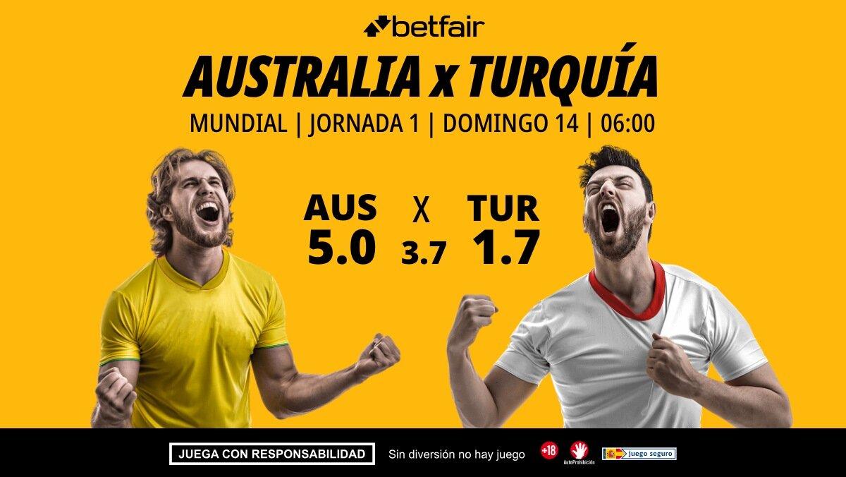 Australia - Turquía: horario, dónde ver, alineaciones, pronósticos y estadísticas