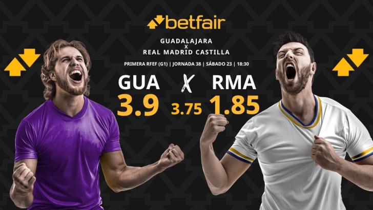 Guadalajara - Real Madrid Castilla: horario, dónde ver, estadísticas, pronósticos y clasificación